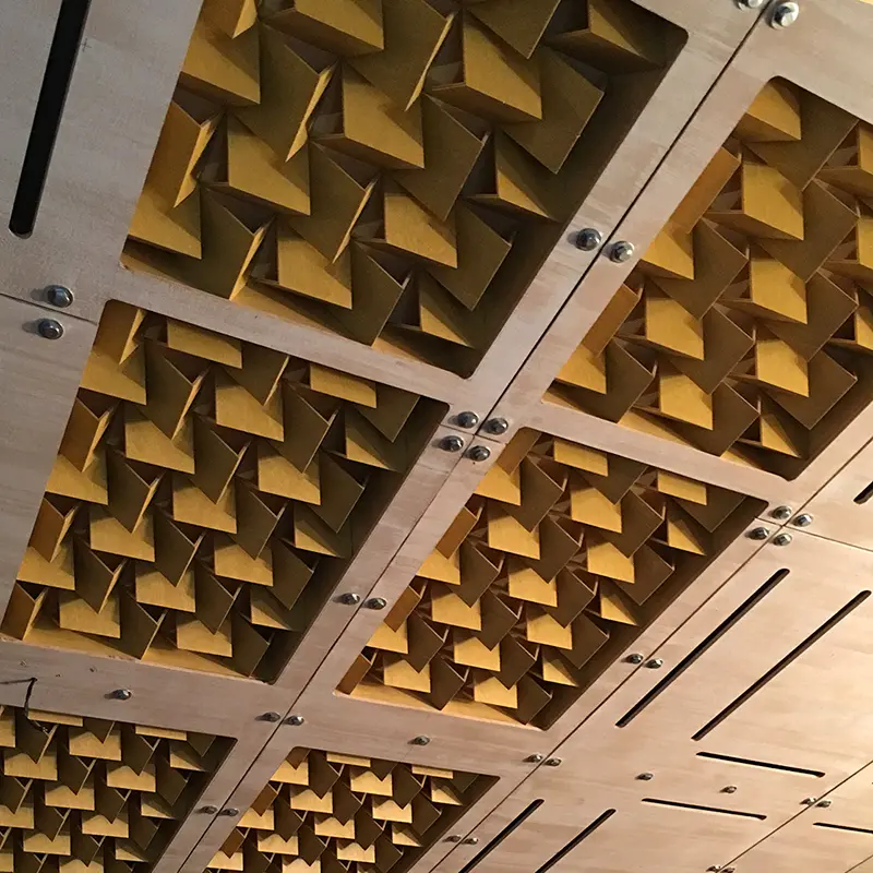 3D Sound Diffuser 80 Ceiling Acoustic panel diffuser wood oil light color